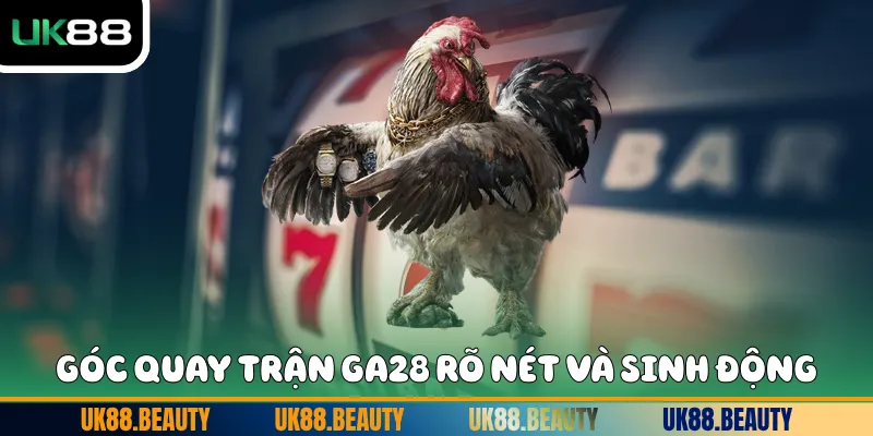 Góc quay trận GA28 rõ nét và sinh động